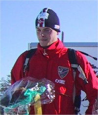 Jrgen Aukland p seierspallen under Birkebeinerrennet 2001!